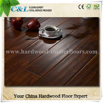 Stained Color Handscraped Acacia Wood Flooring